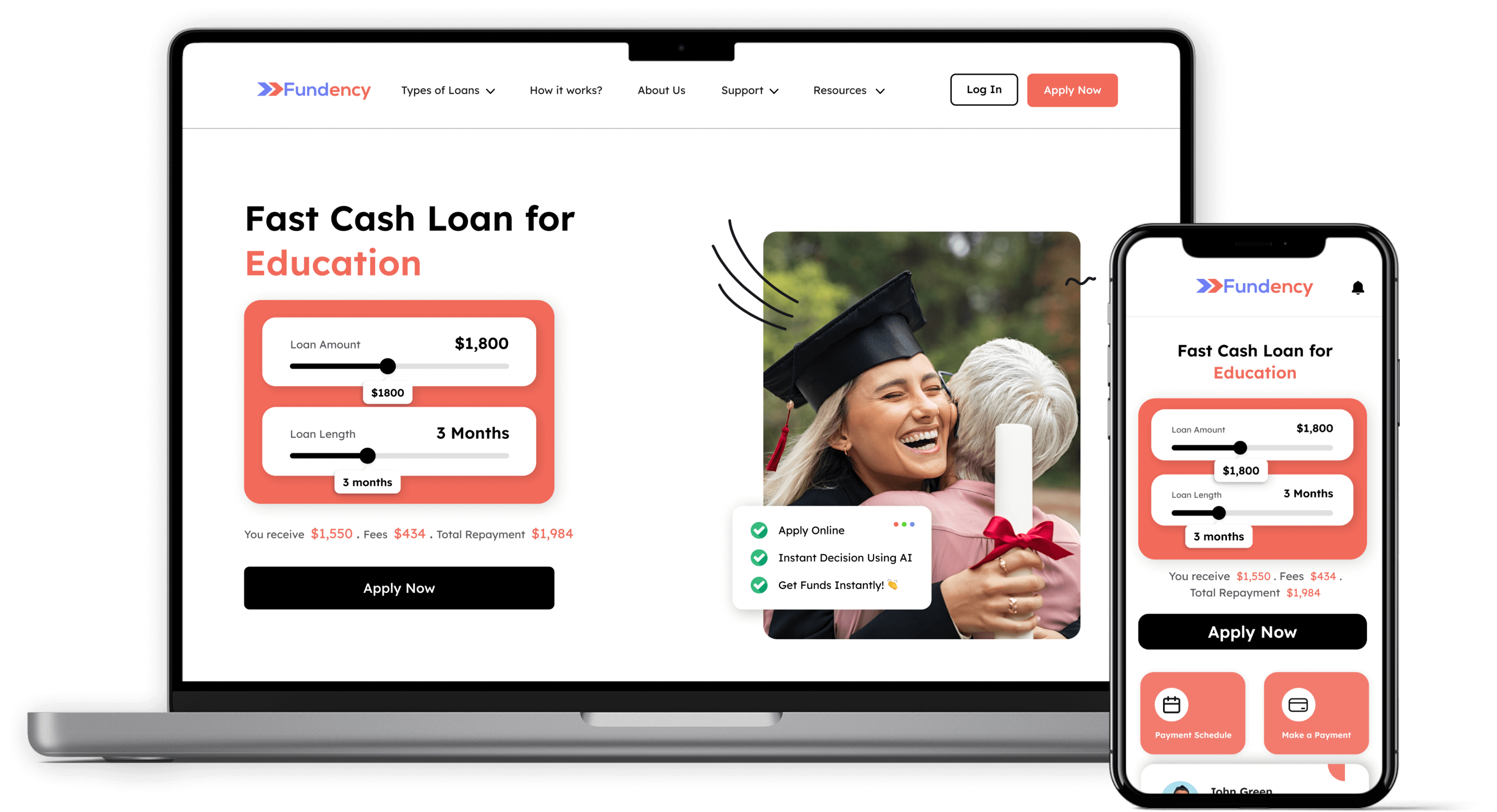 CashnGo web application desktop and mobile app