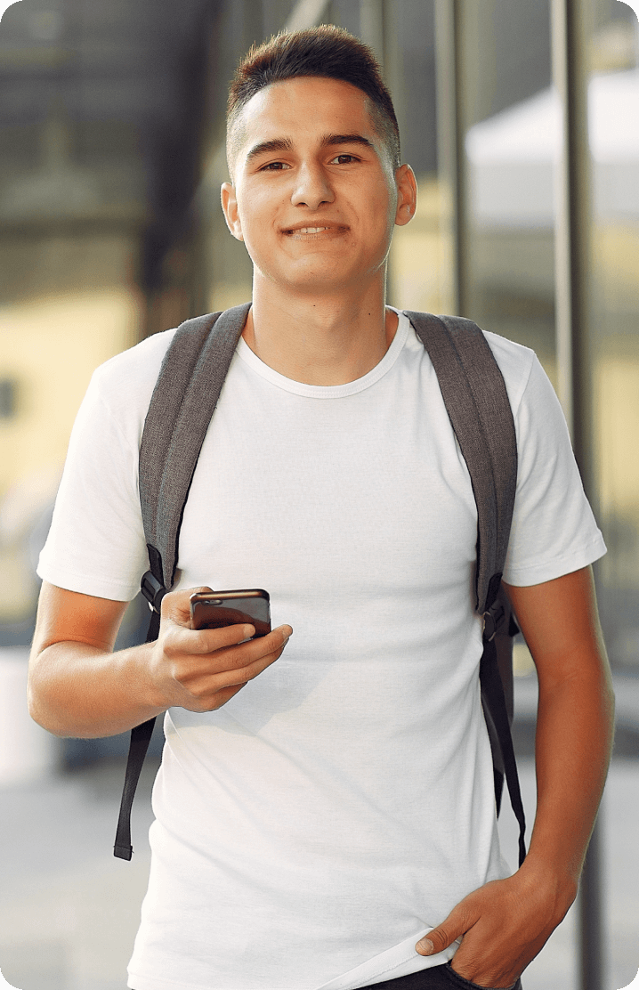 A young boy exploring CashnGo bad credit loans